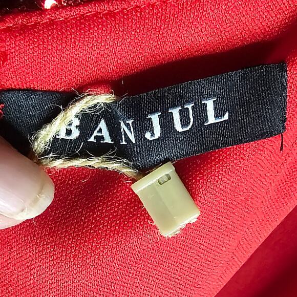 Banjul New red sequin party Valentine dress - Picture 8 of 11